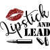 "Lipstick and Lead" V-Neck Tee
