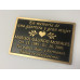 Holly Quick Memorial Cast Bronze Plaque