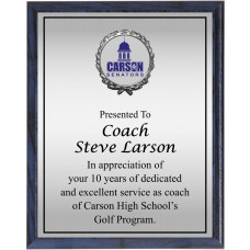 Heat Transfer Plaque, Silver Plate, Raised Medallion Holder Heat Transfer Plaque, Silver Plate, Raised Medallion Holder