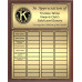 Economy Large Full-Color Perpetual Plaque, Gold
