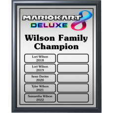 Economy Full-Color Perpetual Plaque, Silver