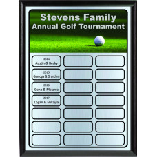 Golf Theme Full-Color Perpetual Plaque