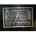 Cast aluminum plaque, rectangular