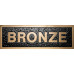 Cast bronze plaque, rectangular