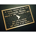 Cast bronze plaque, rectangular