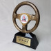 Antique Gold Steering Wheel with 2" Insert Area, 7" Tall