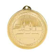 Gymnastics BriteLazer Medal with Neck Ribbon