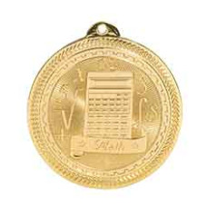 Math BriteLazer Medal with Neck Ribbon