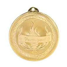 Participant BriteLazer Medal with Neck Ribbon