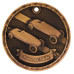 2 inch 3D Pinewood Derby Medal with Neck Ribbon