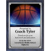 Ball and Lights Basketball Plaque 