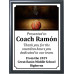 Ball on Dark Court Basketball Plaque 