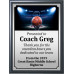 Ball in Hand Basketball Plaque 
