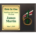 Hole In One Golf Plaque with Resin Ball Holder