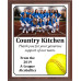 Economy Heat Transfer Team Photo Plaque, Softball Economy Heat Transfer Team Photo Plaque, Softball