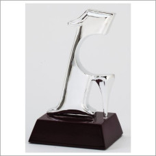 Rosewood and Silver-Tone "Hole In One" Award