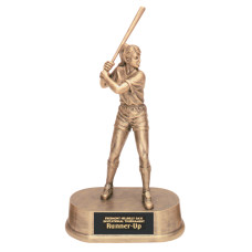 9 1/4 inch Antique Gold Female Softball Resin 9 1/4 inch Antique Gold Female Softball Resin