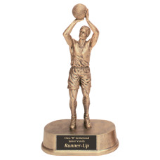 9 1/2 inch Antique Gold Male Basketball Resin 9 1/2 inch Antique Gold Male Basketball Resin