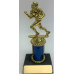 Trophy with Wide Wood Base and 3” of Column