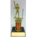 Trophy with Wide Wood Base and 3” of Column