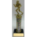 Trophy with Wide Wood Base and 6” of Column