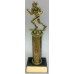 Trophy with Wide Wood Base and 6” of Column