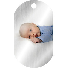 Silver Aluminum Custom Dog Tag