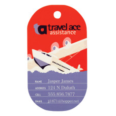 Custom .025 Thick UVsub Aluminum Dog Tag