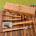 Bamboo BBQ Gift Set With Tools