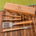 Bamboo BBQ Gift Set With Tools