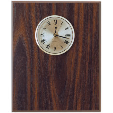 8" x 10 Classic Walnut Clock Plaque 8" x 10 Classic Walnut Clock Plaque