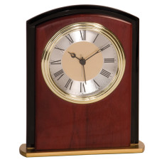 6 1/2" Mahogony Finish Square Arch Clock