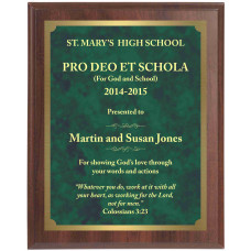 Economy Engraved Wall Plaque with green marble brass plate Economy Engraved Wall Plaque with green marble brass plate