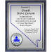 Heat Transfer Plaque, Silver Plate, Raised Medallion Holder, Nevada Theme