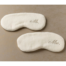 Ivory Mr. & Mrs. Eye Mask Set Ivory Mr. & Mrs. Eye Mask Set