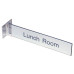 4" x 10" Corridor Sign with Engraved Plastic Insert