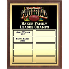 Fantasy Football Perpetual Plaque