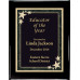 Glossy Black Piano Finish Premium Plaque with Starburst Designer Plaque Plate