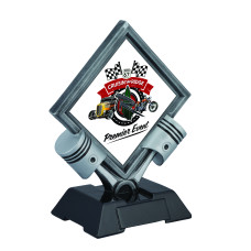 10.5" Piston Diamond Custom Insert Trophy, Large 10.5" Piston Diamond Custom Insert Trophy, Large
