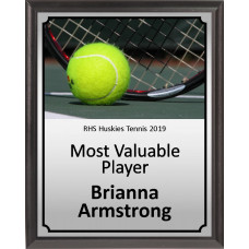 Ball and Raquet Tennis Plaque