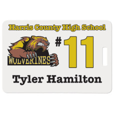 White Rectangle .025 Thick Uvsub Luggage Tag White Rectangle .025 Thick Uvsub Luggage Tag