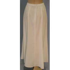 Long Flared Skirt, White