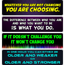 Motivational Signs for Exercise, Treadmill, Home Gym