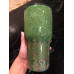 Monogram Custom Glitter Tumbler, Green-Gold Monogram Custom Glitter Tumbler, Green-Gold