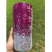 Magenta and Silver Glitter Tumbler