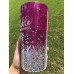 Magenta and Silver Glitter Tumbler
