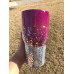 Magenta and Silver Glitter Tumbler