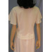 Heart Neck Short Sleeve Bridal Blouse and Flared Skirt Set