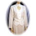 Heart Neck Long Sleeve Bridal Blouse in Ivory