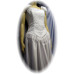 Simple Graces "Virginia" Western Wedding Gown, White, Size 8